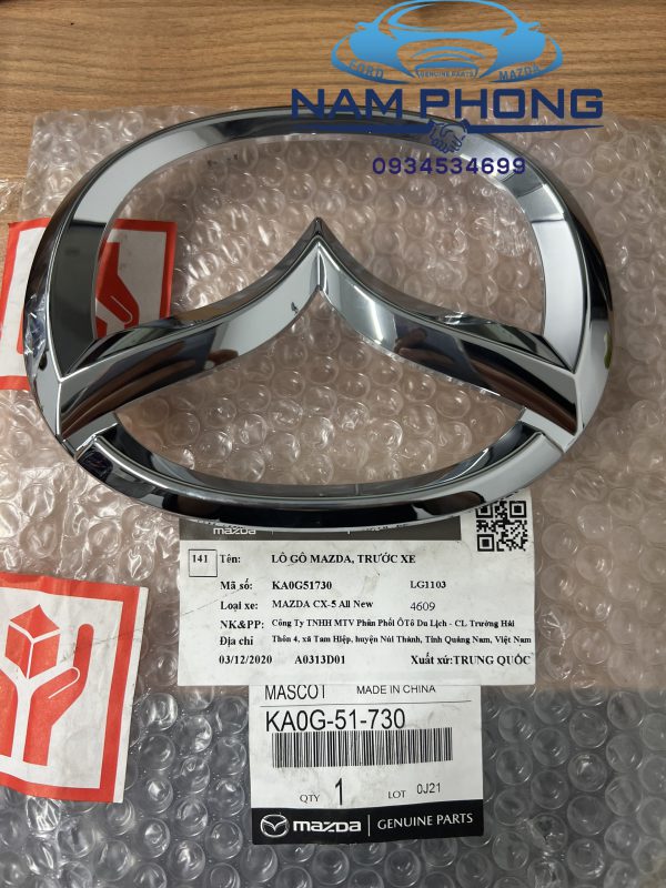 Lô gô ca lăng Mazda CX5 2018 - 2021 - KA0G51730